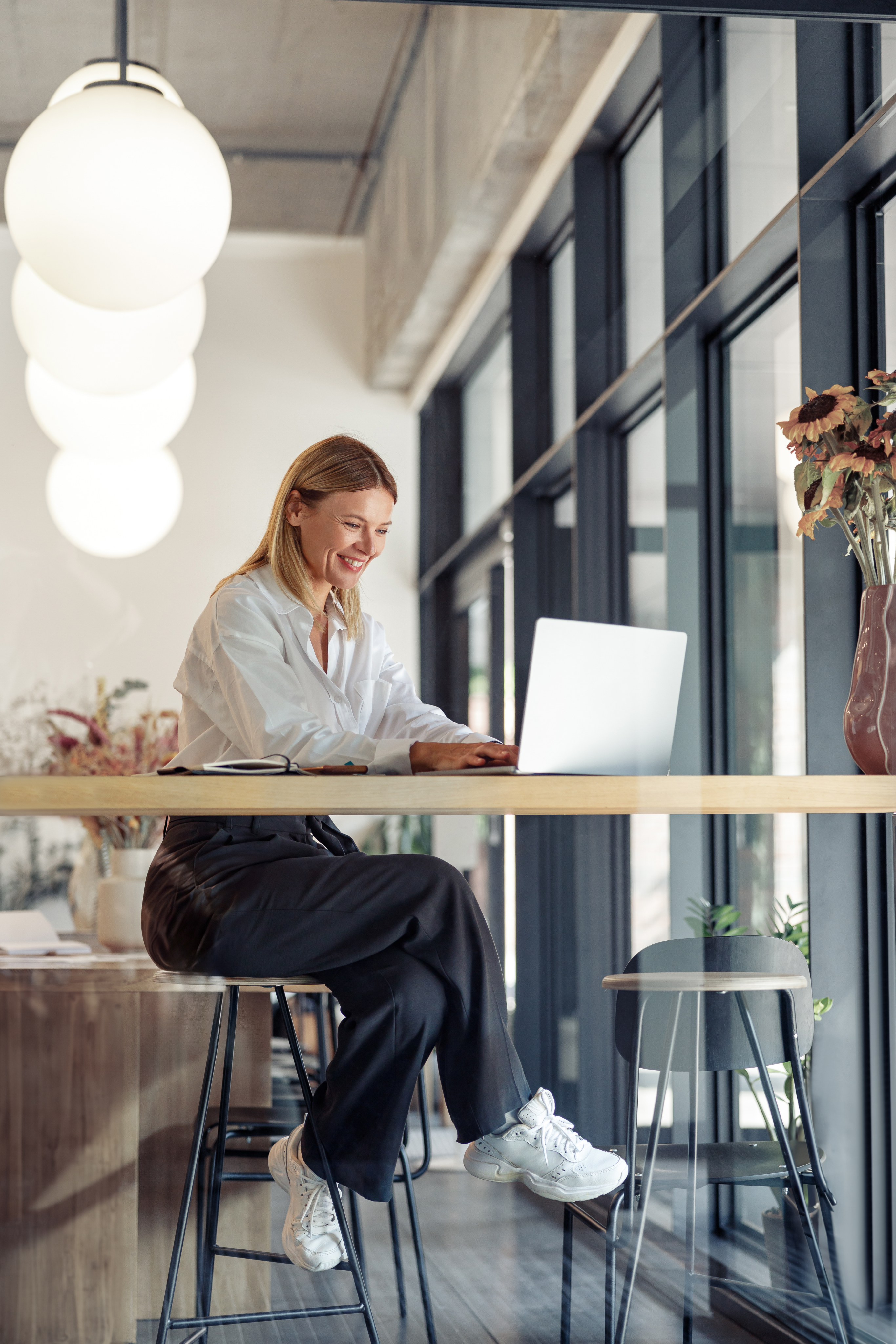 Business consultant working